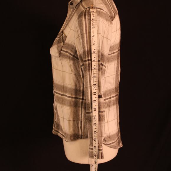 Westport 1962 Super Soft Lightweight Flannel, Roll Tab Sleeves, sz Small PETITE - Picture 4 of 11